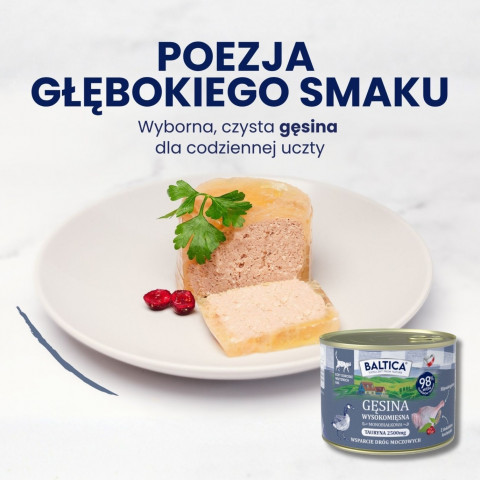 BALTICA Flavors of the Regions Goose Mono - mokré krmivo pro kočky - 185g - Fotogalerie 3