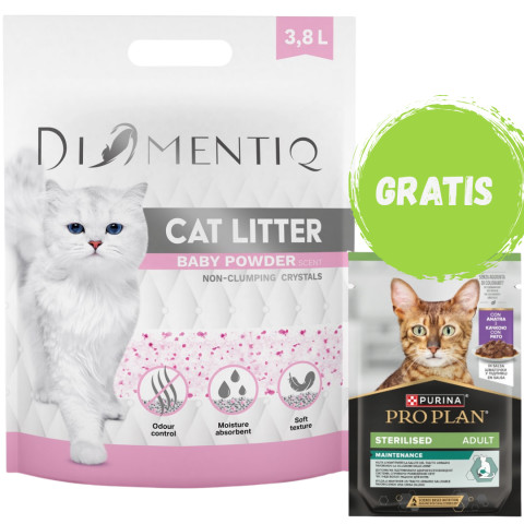 DIAMENTIQ Podestýlka Micro Baby Powder nehrudkující 3,8 l + ZDARMA - Fotogalerie 1