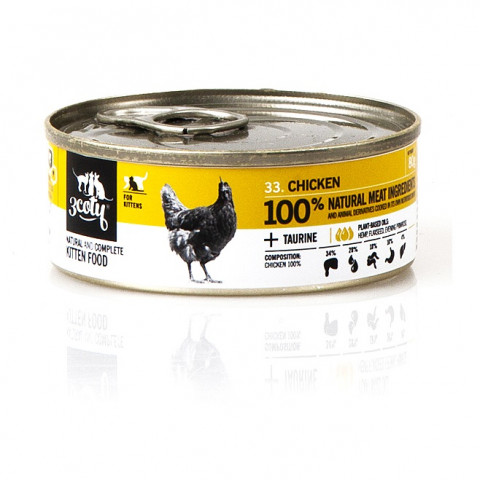 3COTY Chicken For kittens - mokré krmivo pro kočky - 6x80g - Fotogalerie 12