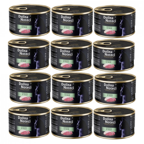 DOLINA NOTECI Premium mokré krmivo pro kočky bohaté na husu - 12x185g - Fotogalerie 1