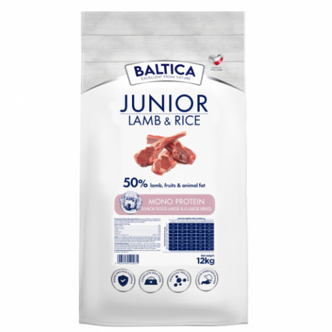 BALTICA Nutraceutic Puppy Monoprotein Lamb with rice - suché krmivo pro psy - 12kg - Fotogalerie 1