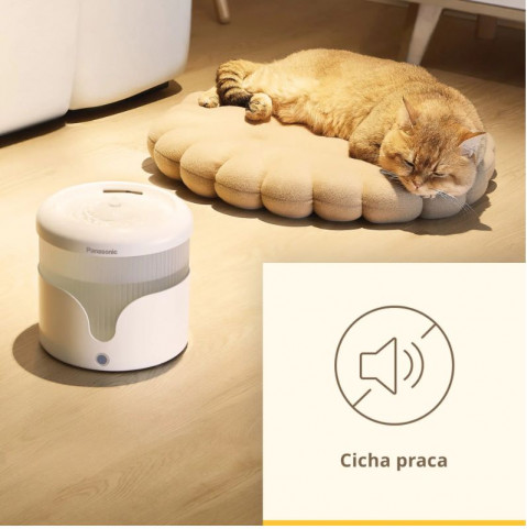 Panasonic CP-JNW01CW krmítko/napáječka pro psy/kočky Plast Bílá Kočka Automatický podavač vody pro zvířata - Fotogalerie 4