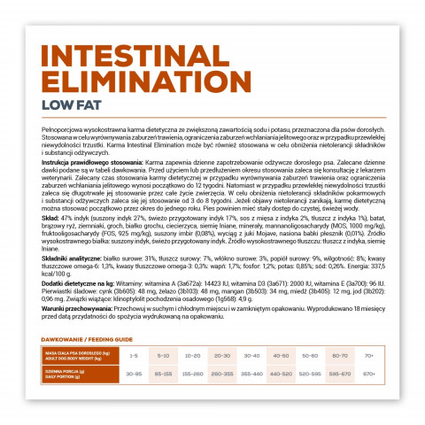VET EXPERT Veterinary Diet Intestinal Elimination Low fat Dog – suché krmivo pro psy – 2 kg - Fotogalerie 2