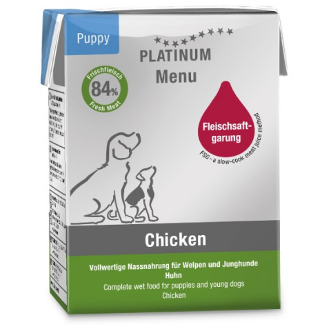 PLATINUM Menu Puppy Chicken - vlhké krmivo pro psy - 185g - Fotogalerie 1