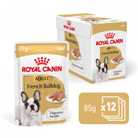 ROYAL CANIN French Bulldog Adult Digestive health Loaf Box - vlhké krmivo pro psy - 12x85g - Fotogalerie 1