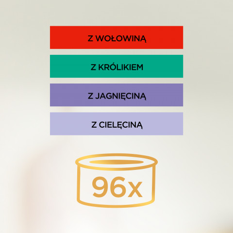 PURINA GOURMET GOLD Mousse Mix 4 příchutě - mokré krmivo pro kočky - 96x85g - Fotogalerie 11