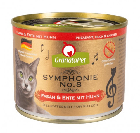 GRANATAPET Symphonie No.8 Pheasant and duck with chicken - mokré krmivo pro kočky - 200g - Fotogalerie 1