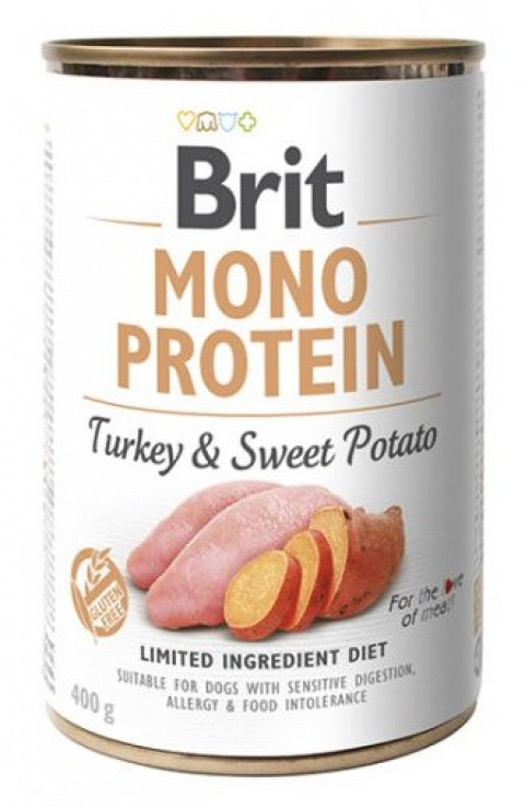 BRIT Mono Protein Turkey & Sweet potato - vlhké krmivo pro psy - 24x400g - Fotogalerie 3