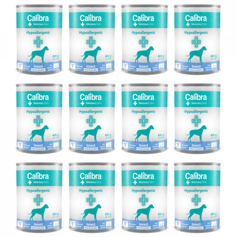 CALIBRA VD Dog Hypoallergenic Hmyz&Losos - mokré krmivo pro psy - 12x400g - Fotogalerie 1