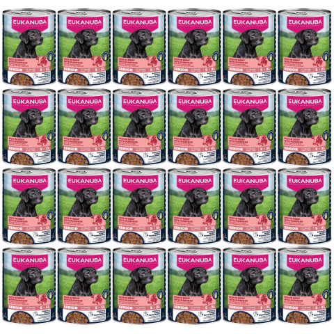EUKANUBA Life Care Senior Bohatá na hovězí a dýni - vlhké krmivo pro psy - 24x400g - Fotogalerie 1