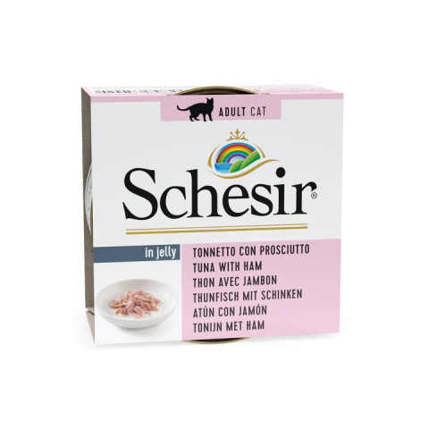 SCHESIR in jelly Tuna with ham - mokré krmivo pro kočky - 85 g - Fotogalerie 1