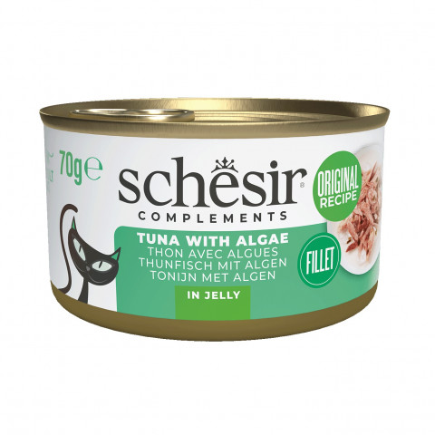 SCHESIR Complements Tuna with algae in jelly - mokré krmivo pro kočky - 70g - Fotogalerie 1