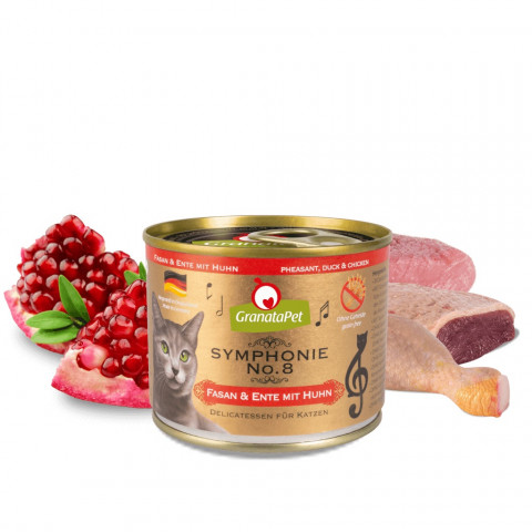 GRANATAPET Symphonie No.8 Pheasant and duck with chicken - mokré krmivo pro kočky - 200g - Fotogalerie 2
