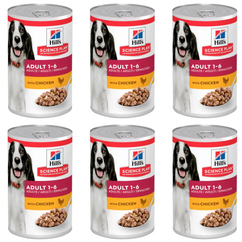 HILL'S Science Plan Canine Adult Chicken - mokré krmivo pro psy - 6x370g - Fotogalerie 1