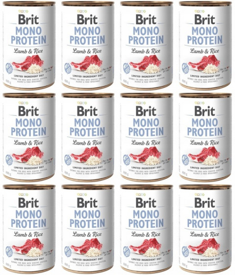 BRIT Mono Protein Lamb & Rice - vlhké krmivo pro psy - 12x400g - Fotogalerie 1