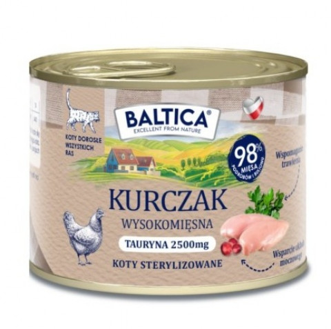 BALTICA Smaki regionów Chicken - mokré krmivo pro kočky - 185g - Fotogalerie 1
