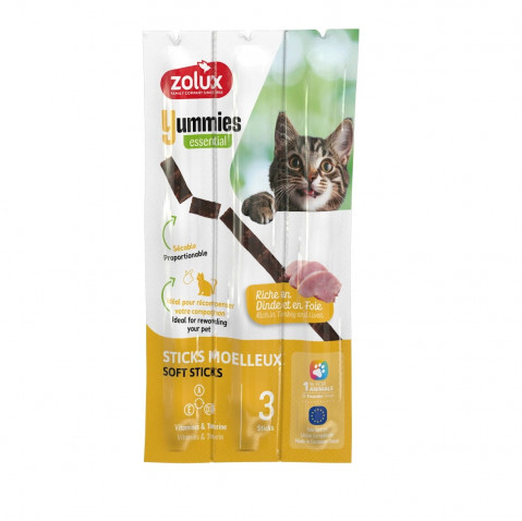 ZOLUX Yummies Turkey with liver - pamlsek pro kočky - 3x5g - Fotogalerie 1