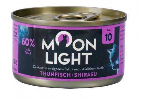 MOONLIGHT Dinner Nr 10 Tuna and shirasu - mokré krmivo pro kočky - 80g - Fotogalerie 1
