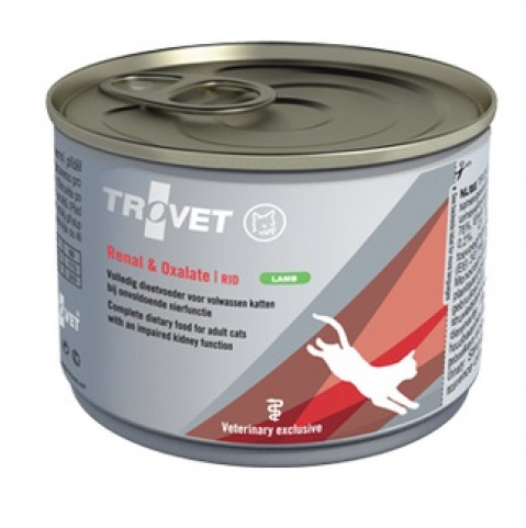 TROVET Renal & Oxalate RID Jehněčí – mokré krmivo pro kočky – 12×200 g - Fotogalerie 2