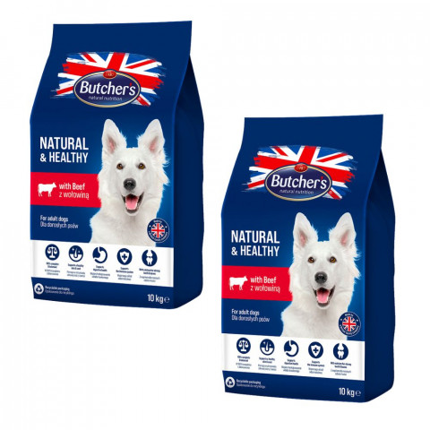 Butcher's Pet Care Natural&Healthy 10 kg Dospělý jedinec Hovězí - Fotogalerie 1