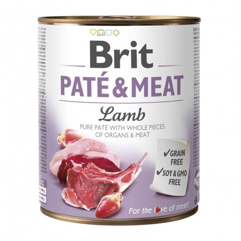 BRIT Paté & Meat Lamb - vlhké krmivo pro psy - 800g - Fotogalerie 1