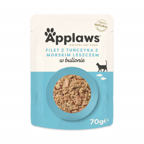 APPLAWS Cat Tuna MIX in broth and jelly - mokré krmivo pro kočky - 10x70g - Fotogalerie 6