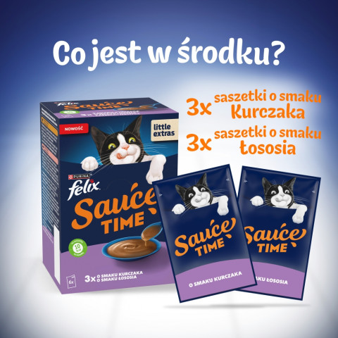 PURINA Felix Sauce Time Box - mokré krmivo pro kočky - 6x40g - Fotogalerie 7