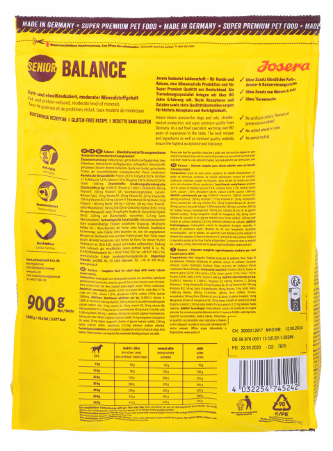 JOSERA Balance - suché krmivo pro psa - 24x900 g - Fotogalerie 3