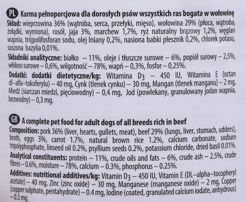 DOLINA NOTECI Premium Beef - Mokré krmivo pro psy - 400 g - Fotogalerie 2