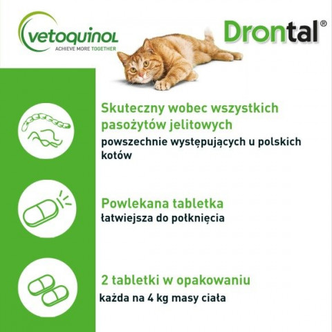 VETOQUINOL Drontal - tablety proti parazitům pro kočky - 2 ks. - Fotogalerie 5