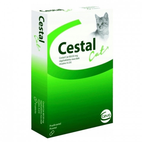 CEVA Cestal Cat - tablety na odčervení pro kočky - 8 ks - Fotogalerie 1