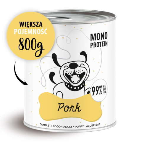 PAKA ZWIERZAKA Pepe Pork - vlhké krmivo pro psy - 800g - Fotogalerie 1