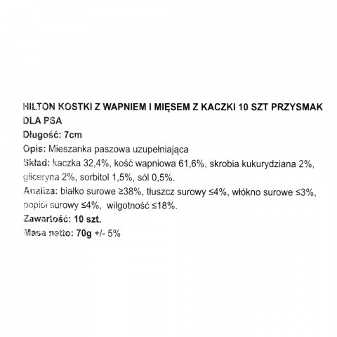HILTON Bones with calcium and duck meat - pochoutka pro psy - 10 - Fotogalerie 2