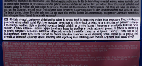 DOLINA NOTECI Superfood Sterilised Cat Losos - sušené krmivo pro kočky - 1 kg - Fotogalerie 3