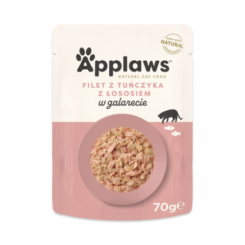 APPLAWS Cat Tuna MIX in broth and jelly - mokré krmivo pro kočky - 10x70g - Fotogalerie 2