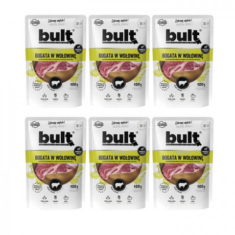 BULT Rich in beef - vlhké krmivo pro psy - 6x100g - Fotogalerie 1