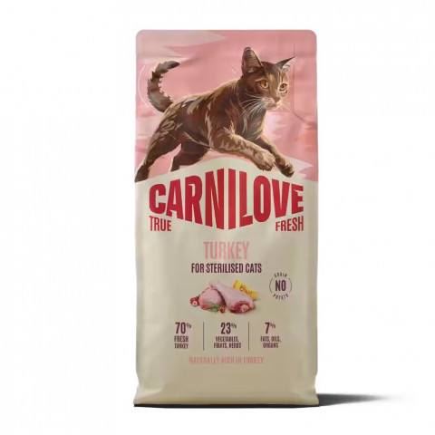 CARNILOVE True Fresh Turkey Sterilised - suché krmivo pro kočky - 400g - Fotogalerie 1