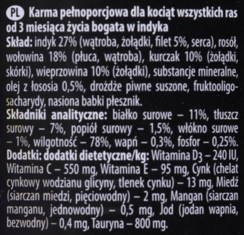 Dolina Noteci Premium Junior bohatý na krůtu - Mokré krmivo pro kočky - 400 g - Fotogalerie 2