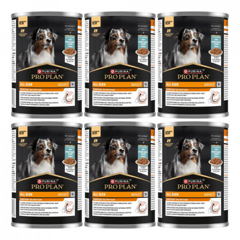 PURINA Pro Plan Everyday nutrition All size Adult Fish in jelly - vlhké krmivo pro psy - 6x400g - Fotogalerie 1