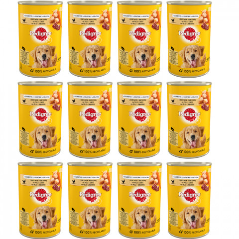 Pedigree 5900951015908 konzervované krmivo pro psy Mrkev, Kuřecí maso Dospělý jedinec 400 g - Fotogalerie 1