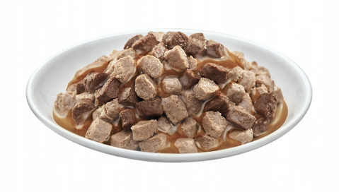 PREVITAL Mega Box Veal, salmon, liver, chicken - mokré krmivo pro kočky - 40X100g - Fotogalerie 3