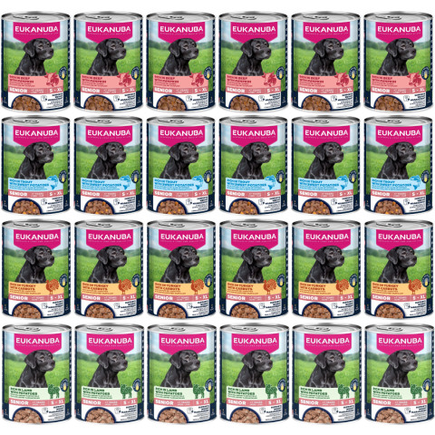 EUKANUBA Life Care Senior MIX příchutí - vlhké krmivo pro psy - 24x400g - Fotogalerie 1