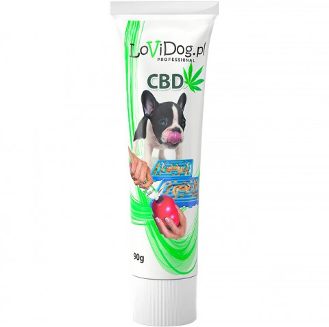 LOVIDOG Functional paste with CBD - pamlsek pro psa - 90g - Fotogalerie 1