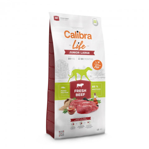 CALIBRA Life Junior Large breed Fresh Beef - suché krmivo pro psy - 12kg - Fotogalerie 1