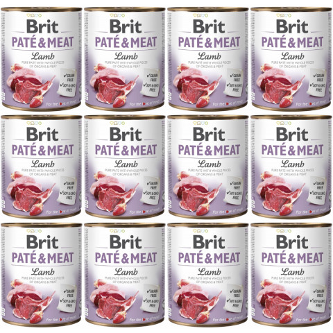 BRIT Paté & Meat Lamb mokré krmivo pro psy - 12x800g - Fotogalerie 1