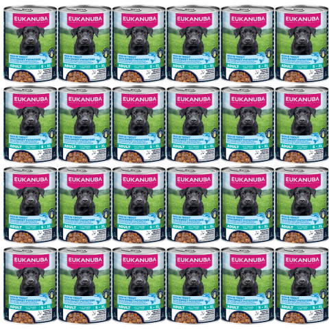 EUKANUBA Life Care Bohatá na pstruha a batáty - mokré krmivo pro psa - 24x400g - Fotogalerie 1