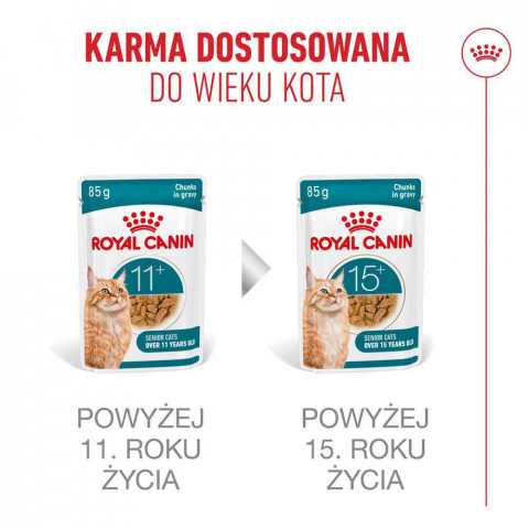 ROYAL CANIN Ageing 11+ Chunks in gravy - mokré krmivo pro kočky - 12x85g - Fotogalerie 9