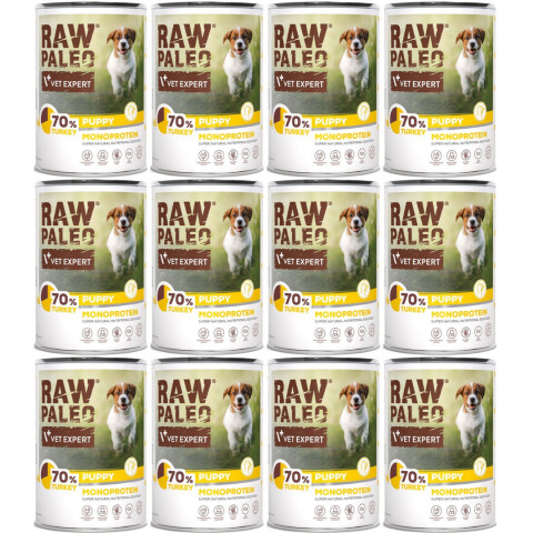 VETEXPERT Raw Paleo Puppy Mono Krůta - vlhké krmivo pro štěňata - 12x400g - Fotogalerie 1