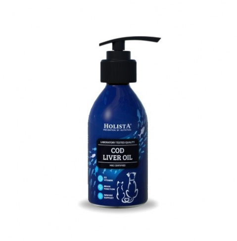 HOLISTA Cod liver oil - doplňky stravy pro psy a kočky - 100ml - Fotogalerie 1