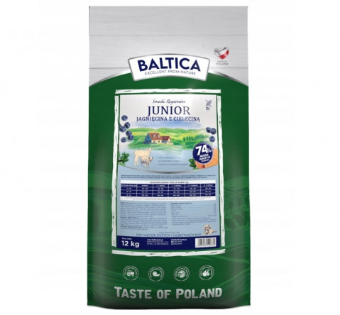 BALTICA Smaki regionów Junior Lamb with veal - suché krmivo pro psy - 12kg - Fotogalerie 1